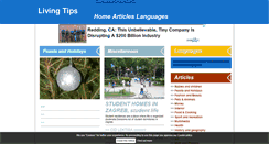 Desktop Screenshot of living-tips.com