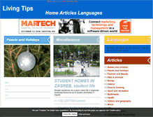 Tablet Screenshot of living-tips.com
